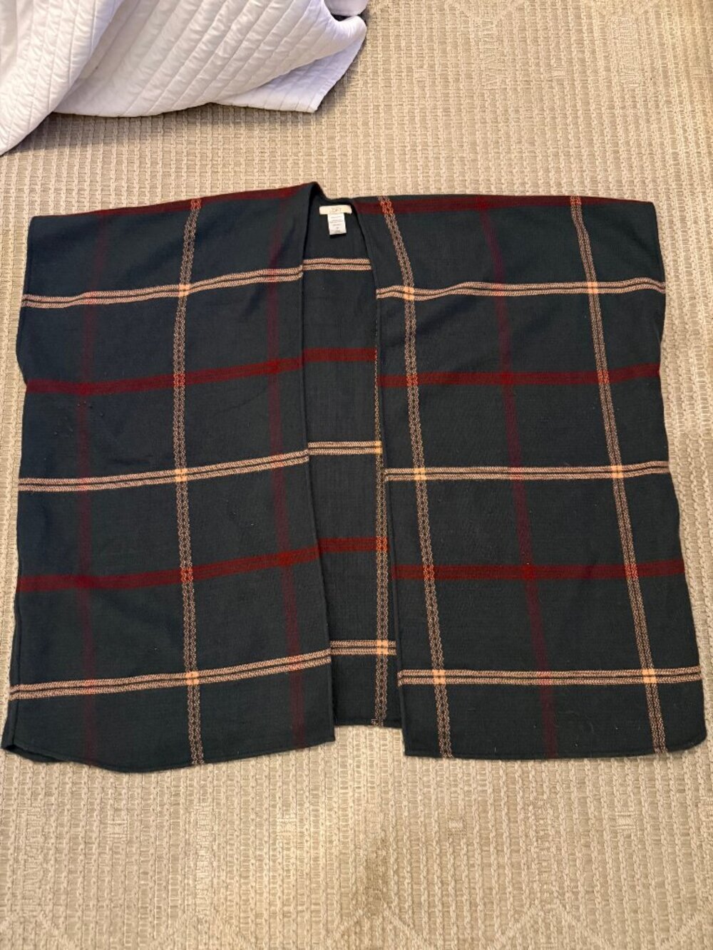 Loft Plaid Wrap/Poncho